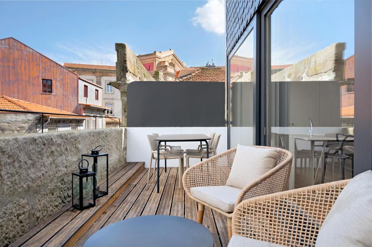 Rooftop Balcony At Porto Historic Center Luaran gambar