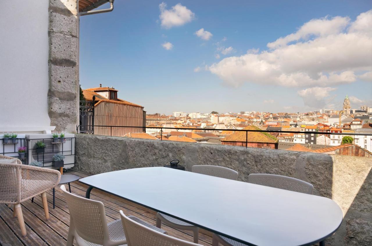 Rooftop Balcony At Porto Historic Center Luaran gambar